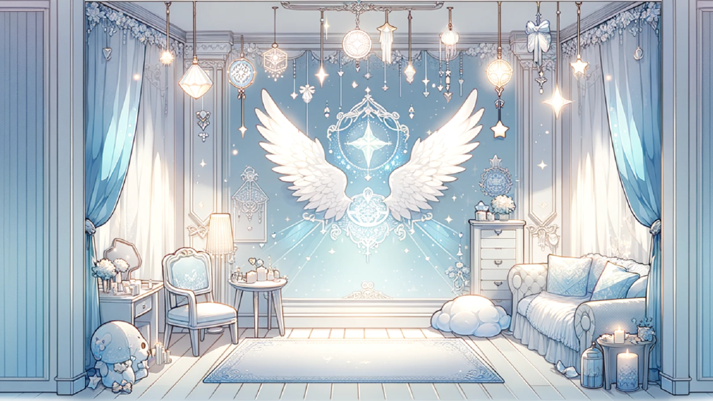 Angel's room anime style background material