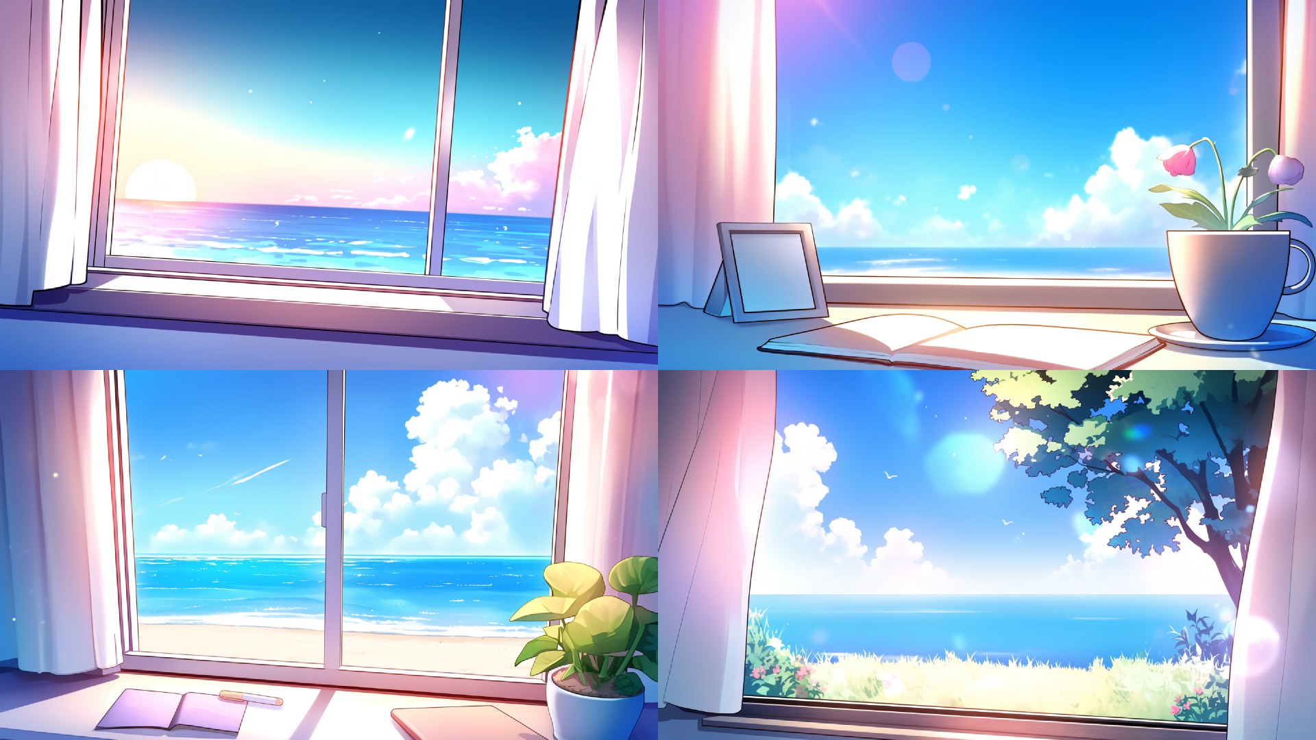 窓辺と海[window and sea]