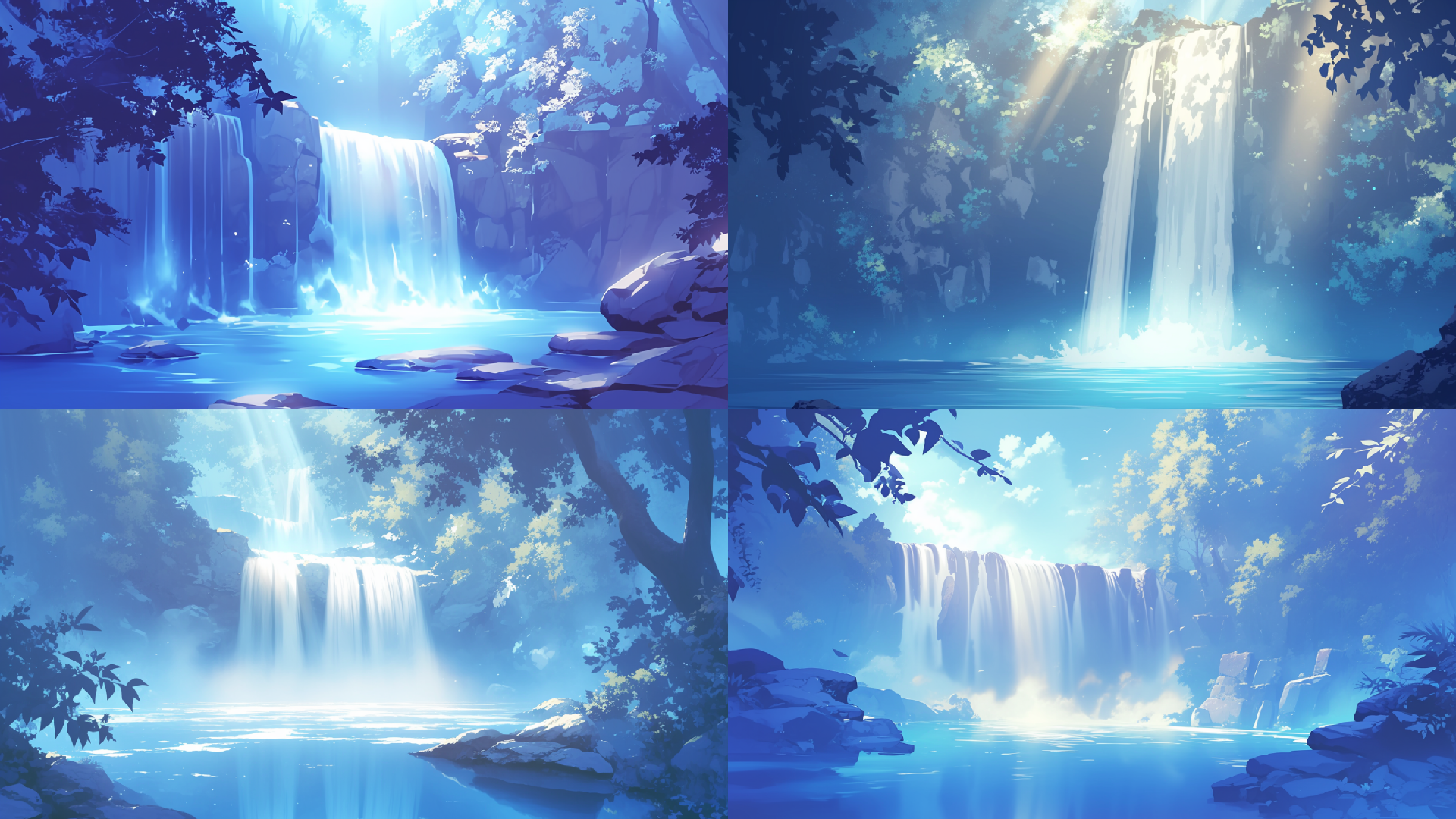 美しい滝[beautiful waterfall]